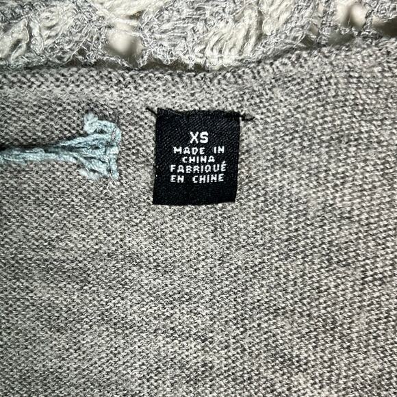 Knitted & Knotted by Anthropologie Wool Blend Messina Cardigan Women's XS Gray - Picture 4 of 8